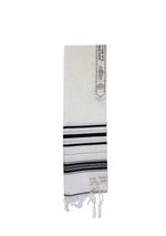Load image into Gallery viewer, Wool Black and Gold Tallit
