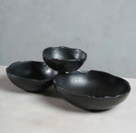 Load image into Gallery viewer, Three section Black Nickel Bowl
