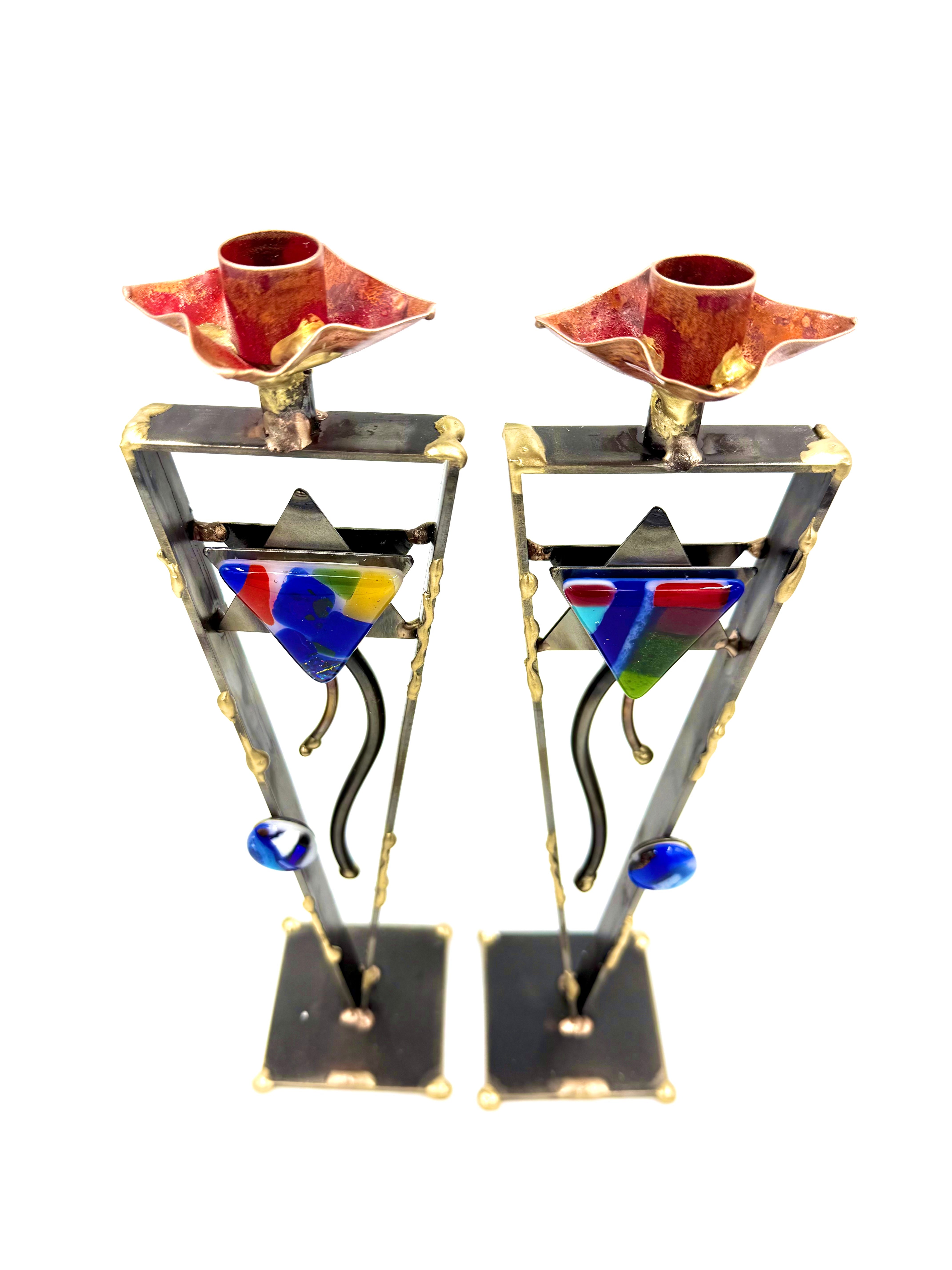 Gary Rosenthal Shooting Star Candlesticks