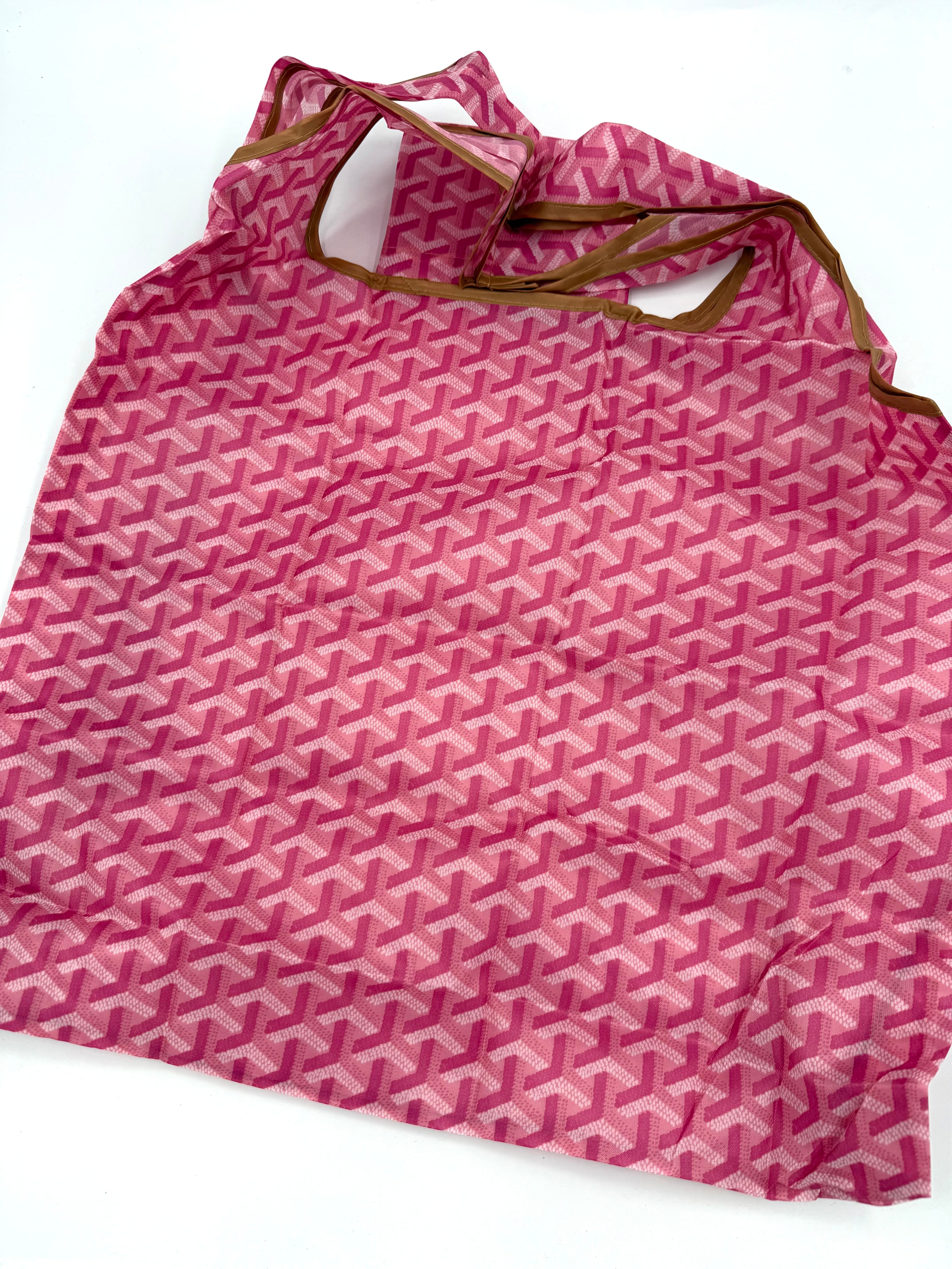 Faux Designer Reusable Shopping Bag