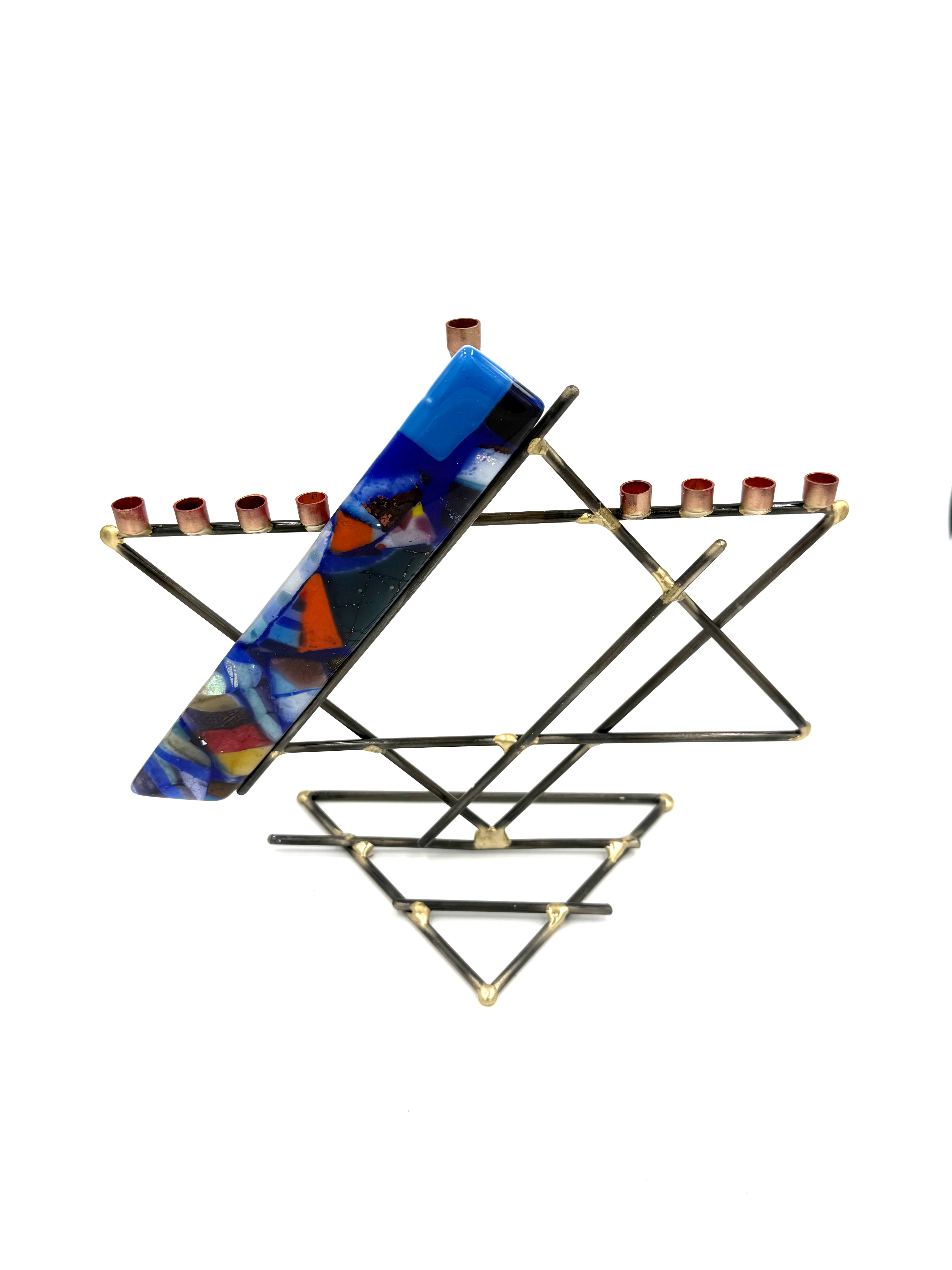 Gary Rosenthal Star of David "Presidential" Menorah in 5 colors
