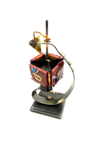 Gary Rosenthal Multi Color Spiral Dreidel on Stand