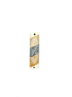 Load image into Gallery viewer, Jerusalem Stone Tri Color Mezuzah
