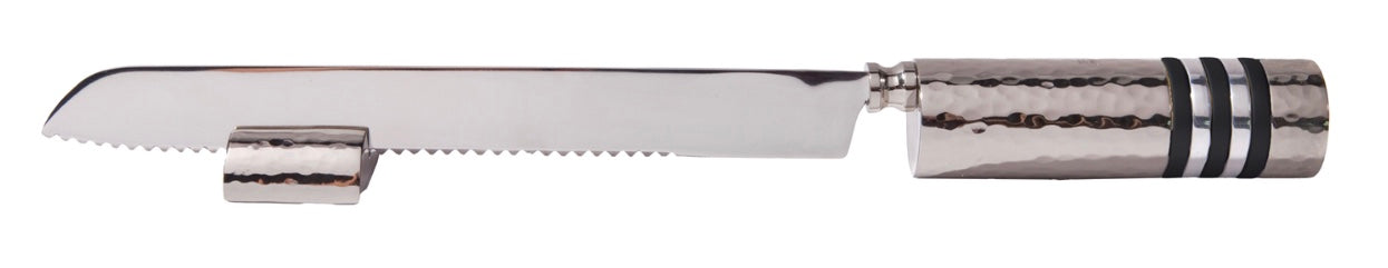 Emanuel Challah Knife with colored Rings
