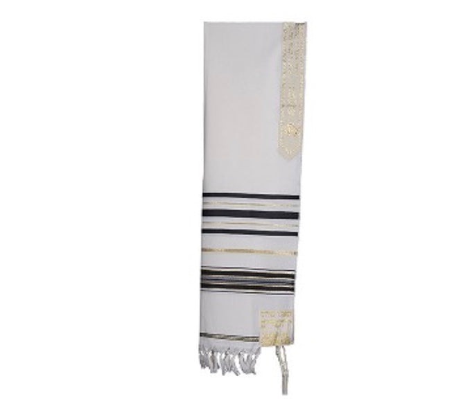 Tallit black and gold