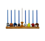 Load image into Gallery viewer, Hand Painted Resin Sports Menorah

