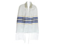Load image into Gallery viewer, Blue and Gold striped Ariel Tallit
