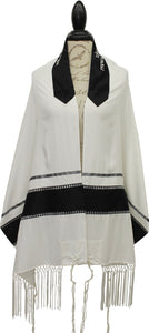 Tallit in Black and Silver