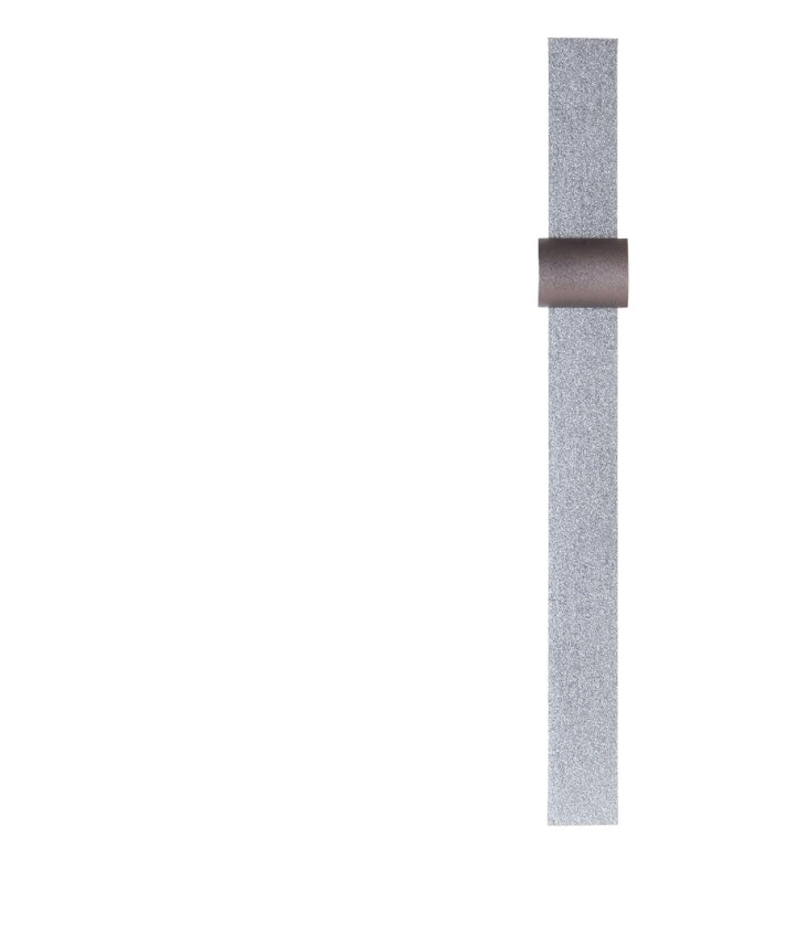 Contemporary Mezuzah with Raised Circle for Shin