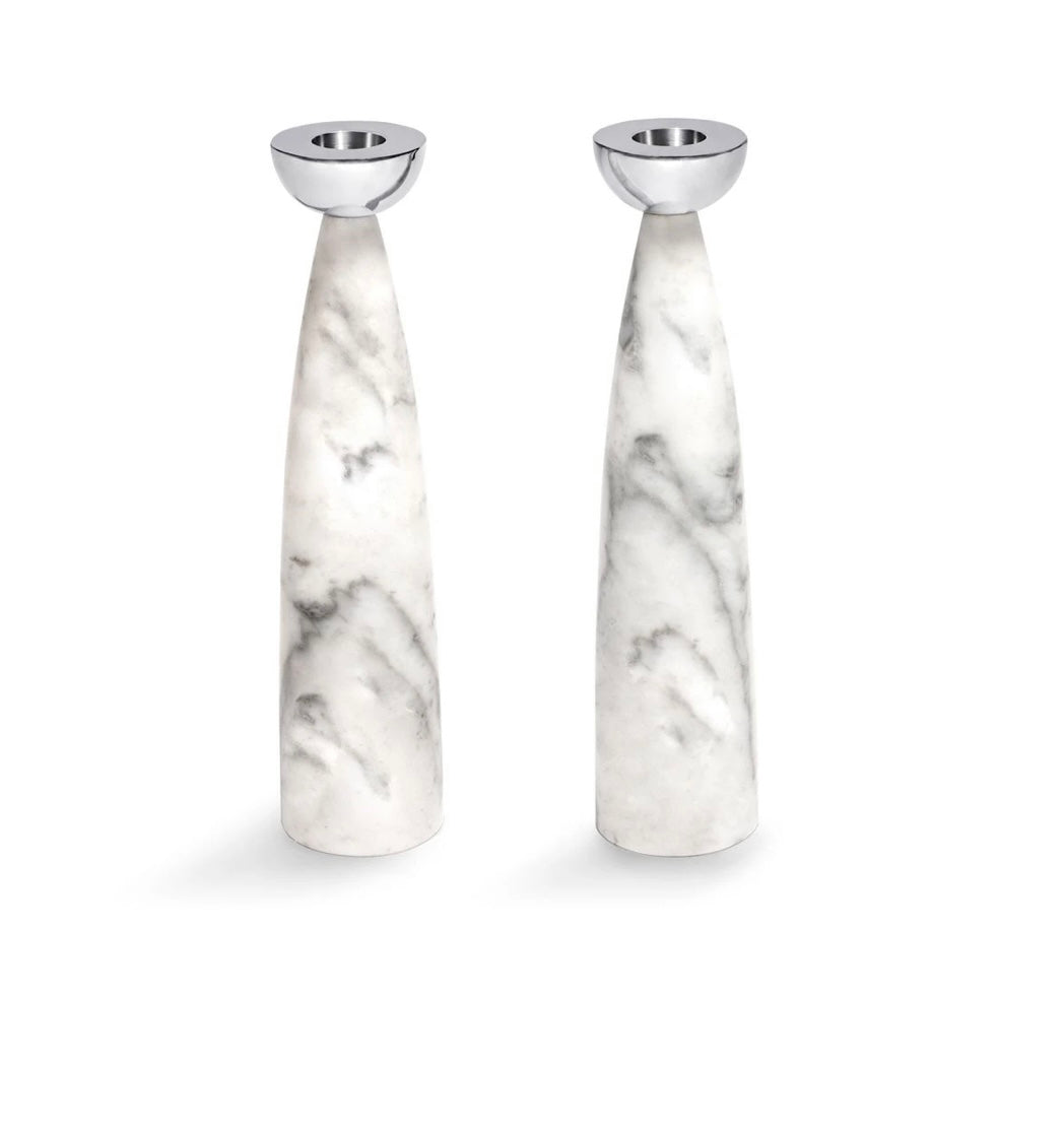 Marble candlesticks