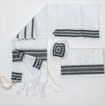 Load image into Gallery viewer, Gabrieli Tallit in Greys and Silver
