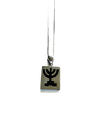 Load image into Gallery viewer, Menorah Square Necklace
