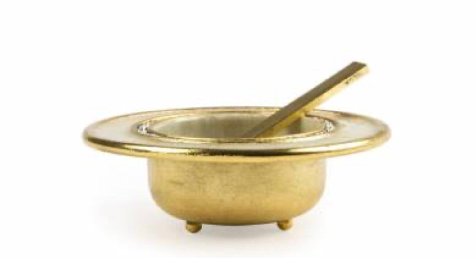 Quest small  modern salt bowl with spoon