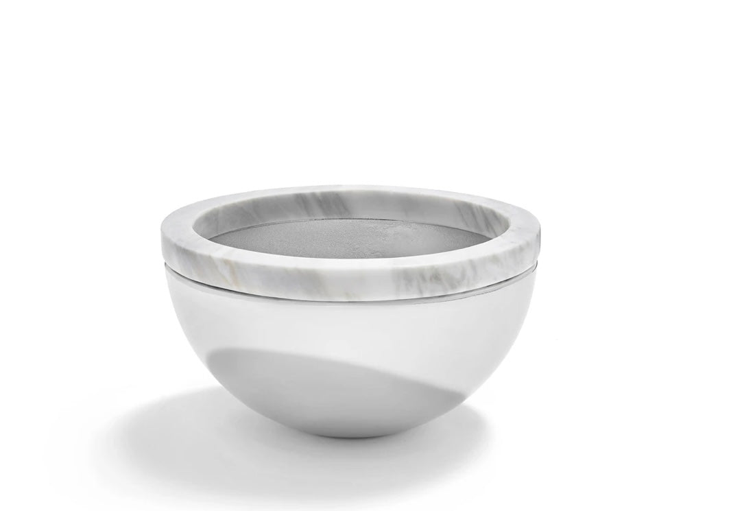 Anna marble and steel bowl