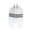 Load image into Gallery viewer, Black and silver striped Tallit
