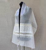 Load image into Gallery viewer, Gabrieli Tallit in Sheer Gold
