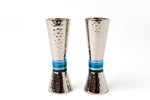 Load image into Gallery viewer, Hammered Nickel Candlesticks by Yair Emanuel in 5 colors
