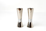 Load image into Gallery viewer, Hammered Nickel Candlesticks by Yair Emanuel in 5 colors
