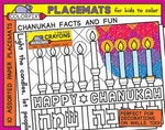 Load image into Gallery viewer, Colorpix Placemats-Chanukah Facts and Fun
