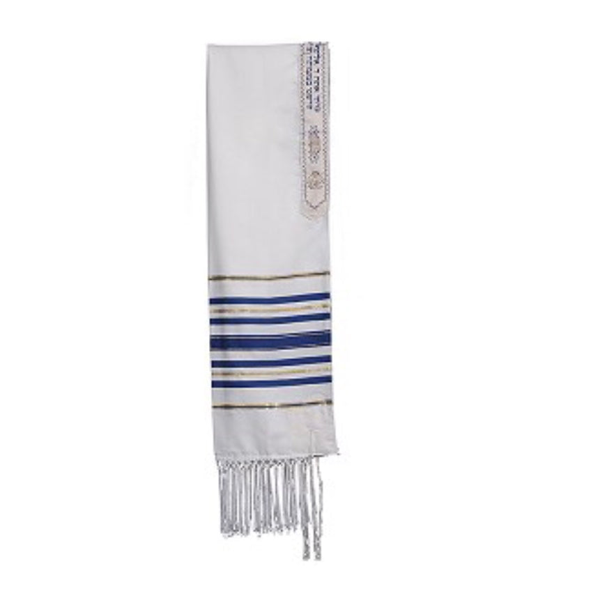 Tallit Blue and Gold