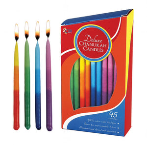 Hanukkah multicolor candles