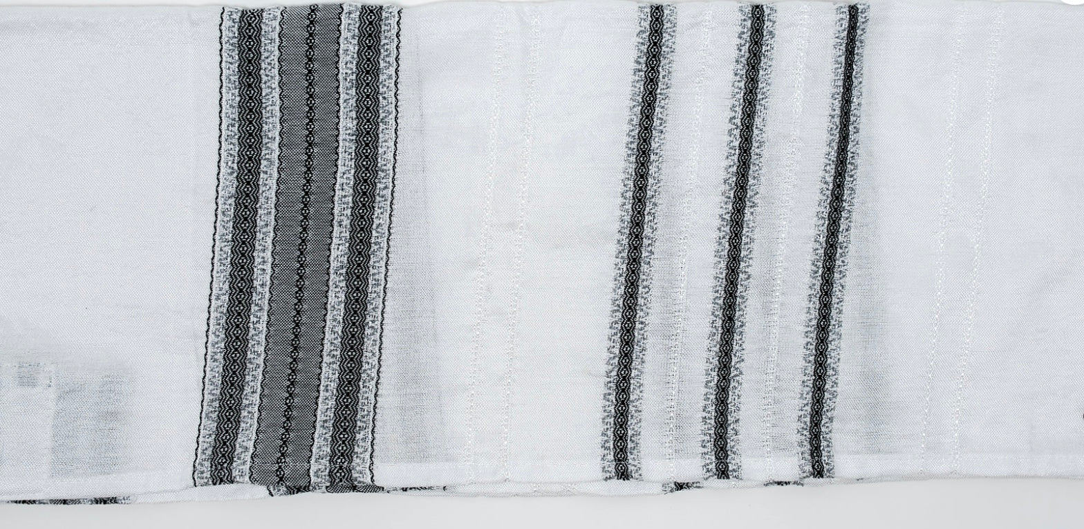 Gabrieli Tallit in Greys and Silver