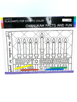 Load image into Gallery viewer, Colorpix Placemats-Chanukah Facts and Fun
