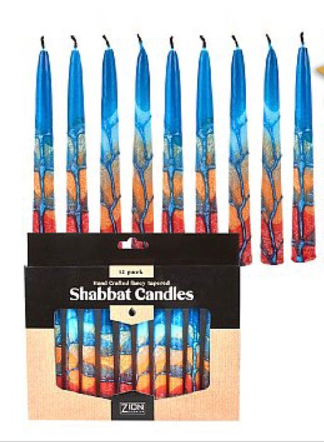 Shabbat Candles (dusk reflection)
