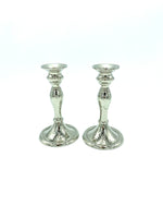 Load image into Gallery viewer, Hammered nickel candlesticks
