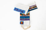 Load image into Gallery viewer, Tallit- Off white Tallit with beautiful Jerusalem scene applique
