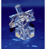 Load image into Gallery viewer, Crystal Star of David Dreidel in Blue
