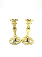 Load image into Gallery viewer, Gold Hammered Candlesticks
