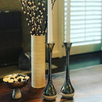 Load image into Gallery viewer, Dual Marble and Silver Candlesticks
