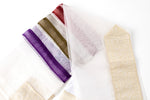 Load image into Gallery viewer, Tallit- Dainty white organza tallit with multicolored stripes.
